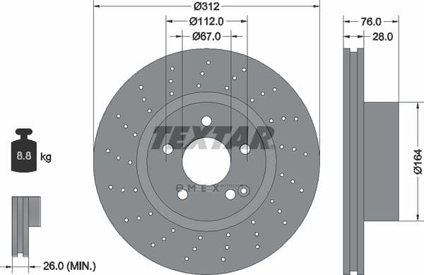 OEM BRAKE ROTOR 92099305