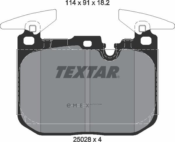 OEM PAD KIT, DISC BRAKE 2502801