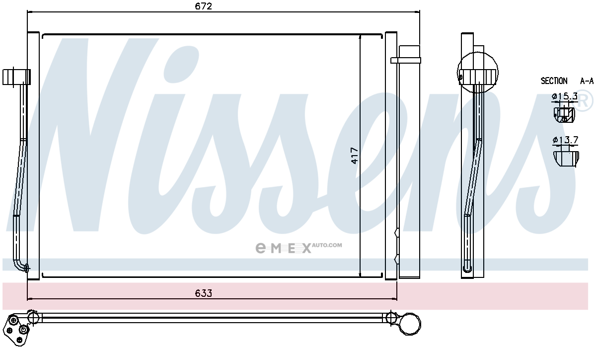 OEM RADIATOR ASSY, A/C 94679