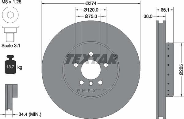 OEM BRAKE DISC-5F07/5F10/7F01 92266025