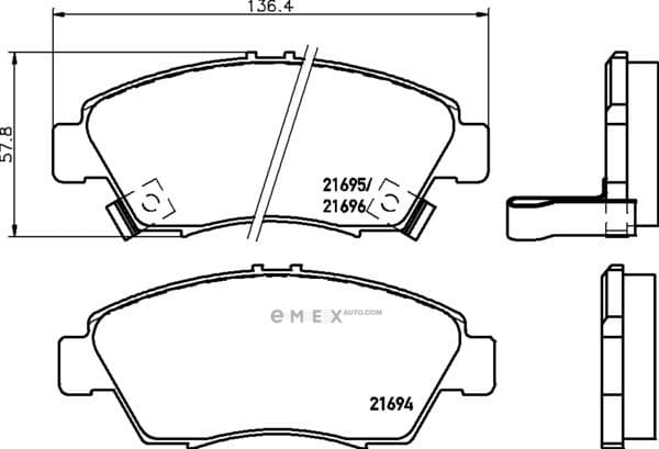 OEM BRAKE-PADS MDB1610