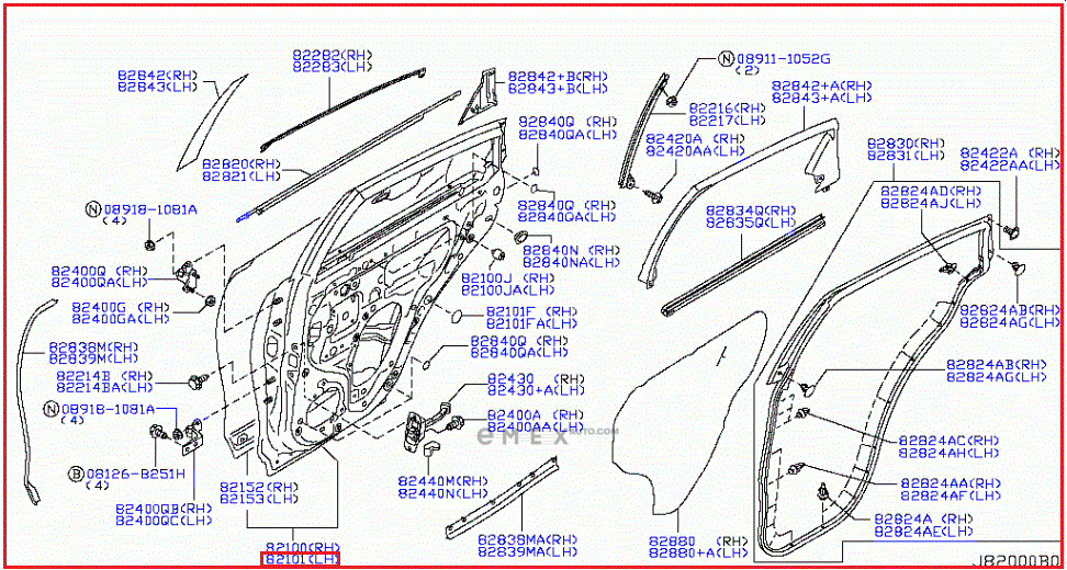 OEM DOOR ASSY H210A1CAMA