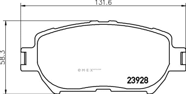 OEM PAD KIT, DISC BRAKE NP1017