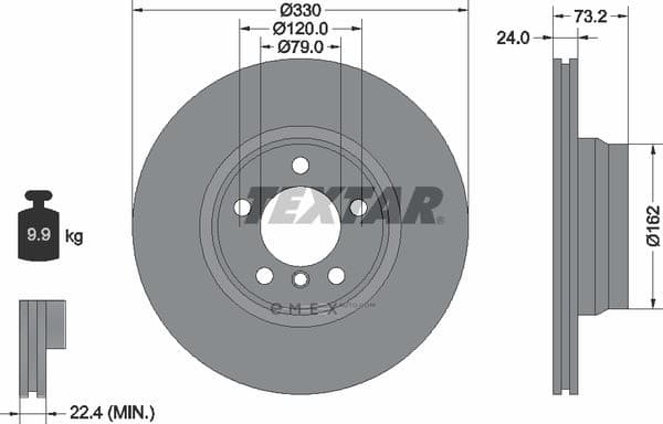 OEM BRAKE DISC FR-F30/F31/E87 92242005