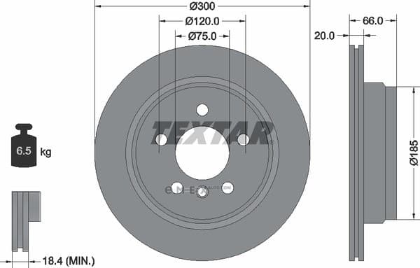 OEM BRAKE DISC REAR BMW F30 92239703