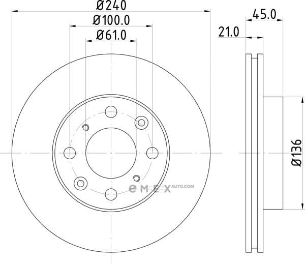 OEM BRAKE ROTOR ND8017K