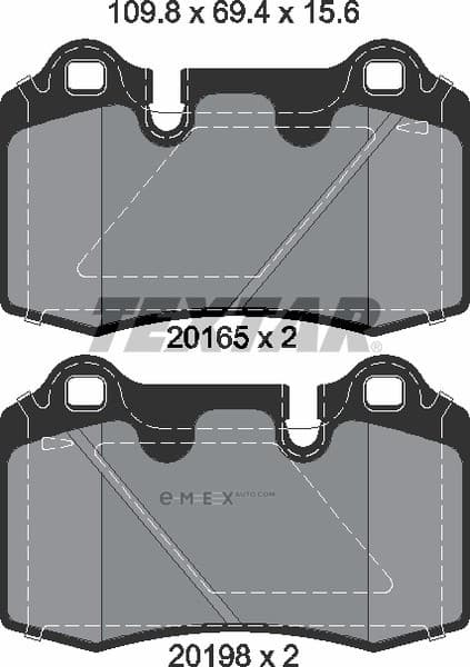 OEM PAD KIT, DISC BRAKE 2016501