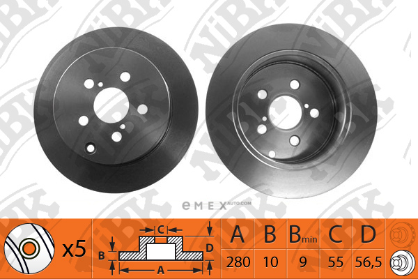 OEM BRAKE ROTOR RN1201