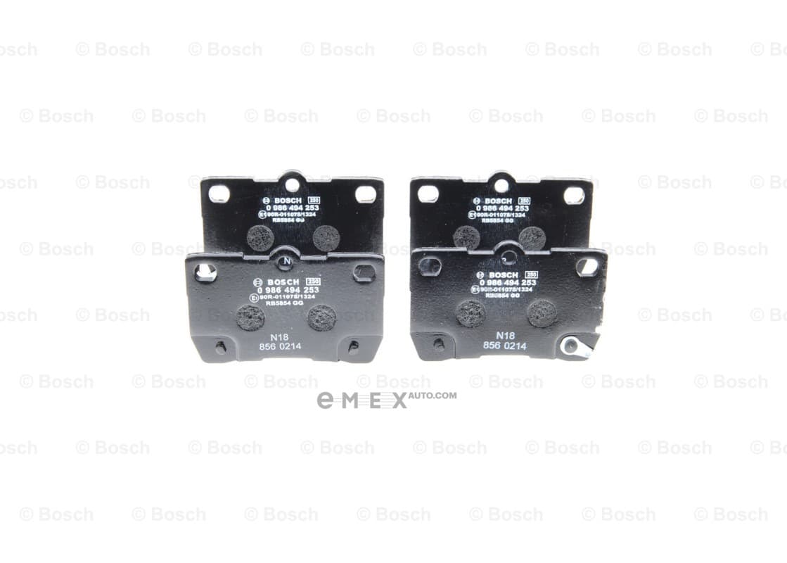 OEM Brake pad Rear 0986494253