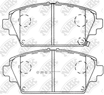 OEM PAD KIT, DISC BRAKE PN8106