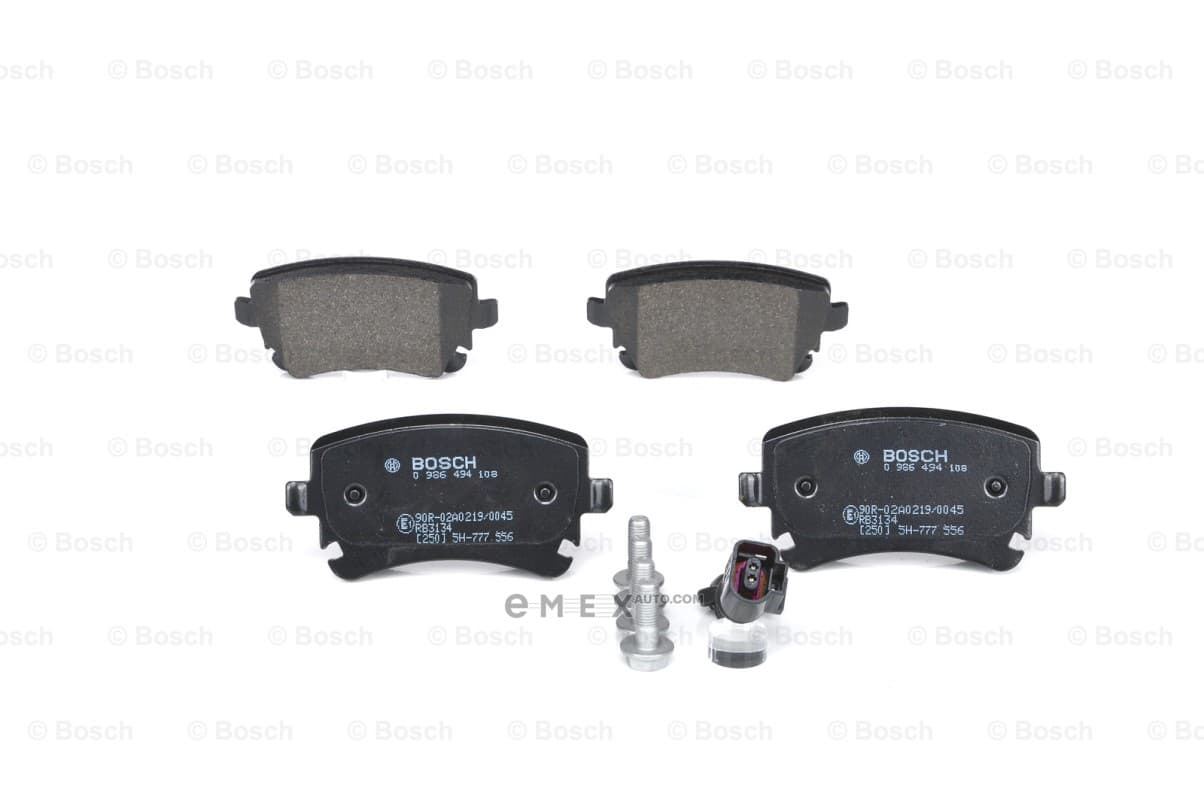 OEM Disc Brake Pad set, rear 0986494108