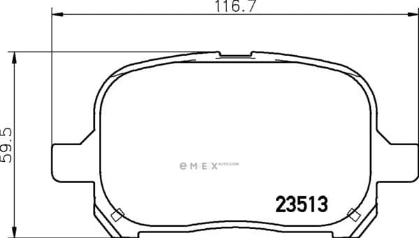 OEM BRAKE PAD MDB1921