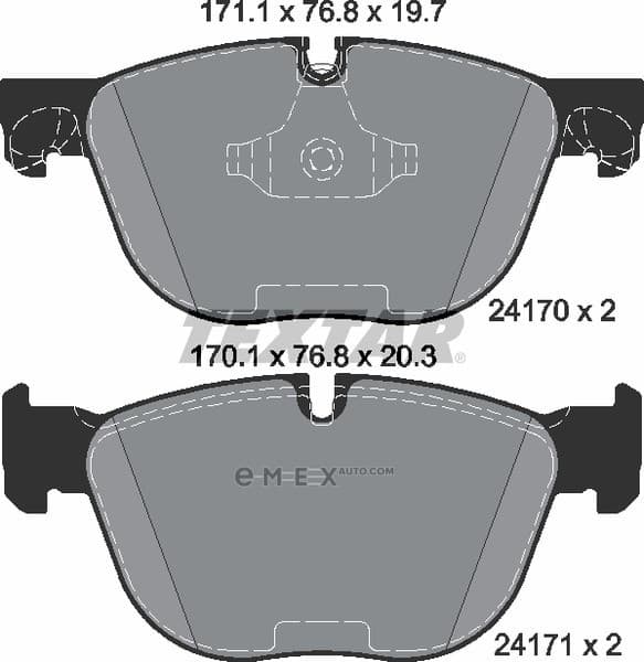 OEM PAD KIT, DISC BRAKE 2417001