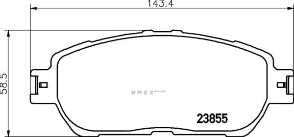 OEM BRAKE-PADS MDB2311