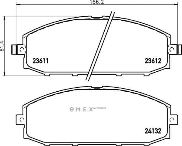 OEM PAD KIT, DISC BRAKE NP2026