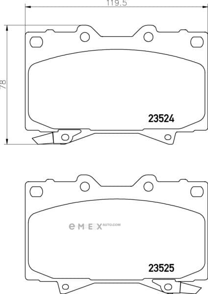 OEM BRAKE PAD MDB1906