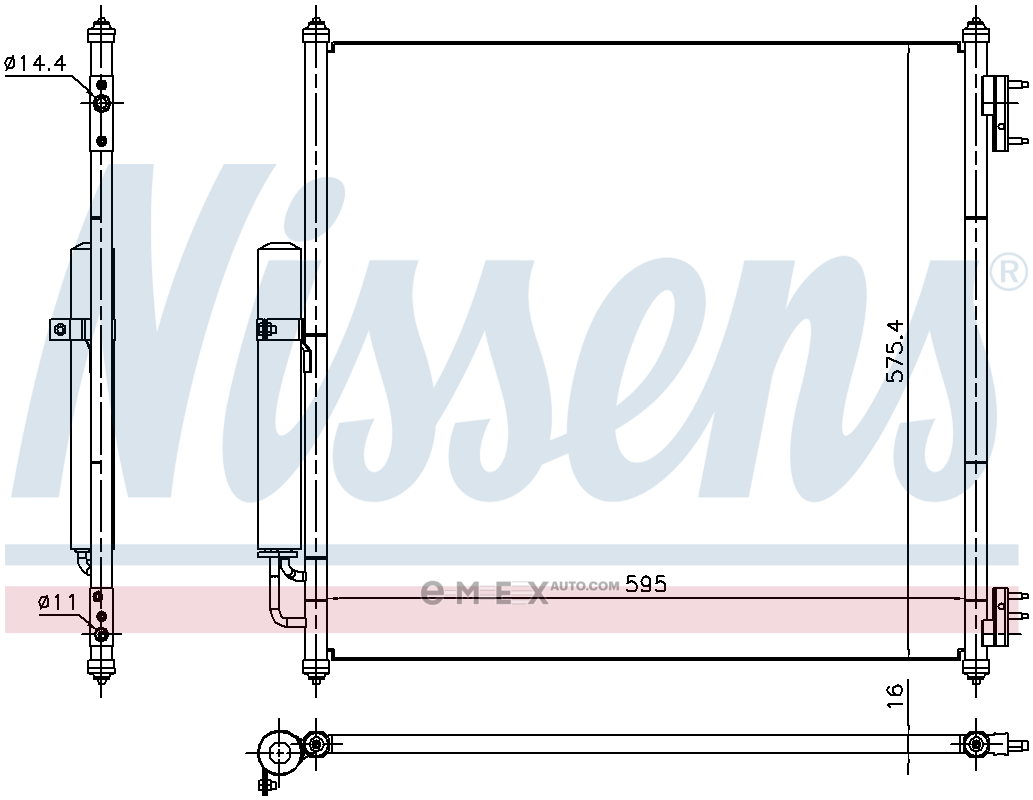 OEM RADIATOR ASSY, A/C 940408