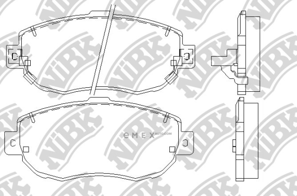 OEM PAD KIT, DISC BRAKE PN1324S