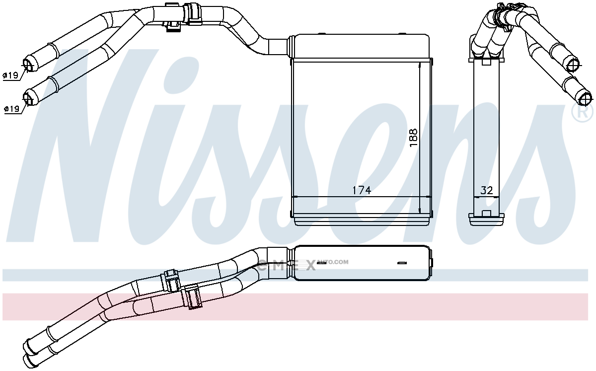 OEM RADIATOR ASSY, A/C 71773