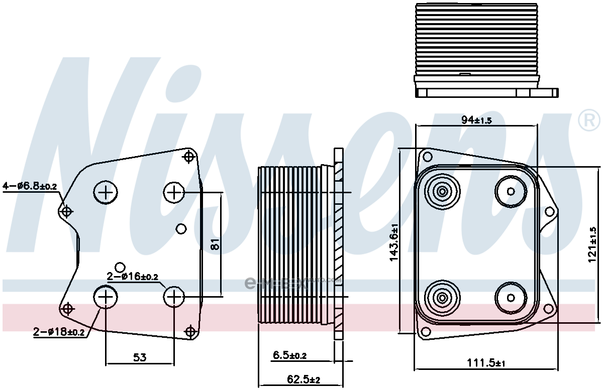 OEM OIL COOLER/TOUREG 90824