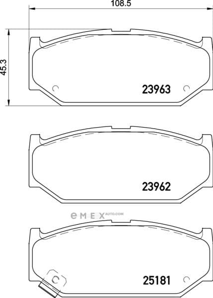 OEM PAD KIT, DISC BRAKE NP9009