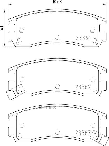 OEM BRAKE-PADS MDB1825