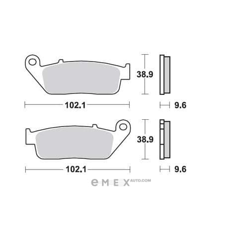 OEM PAD KIT, DISC BRAKE MCB599SH