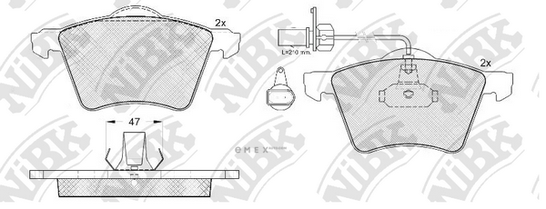 OEM PAD KIT, DISC BRAKE PN0340W