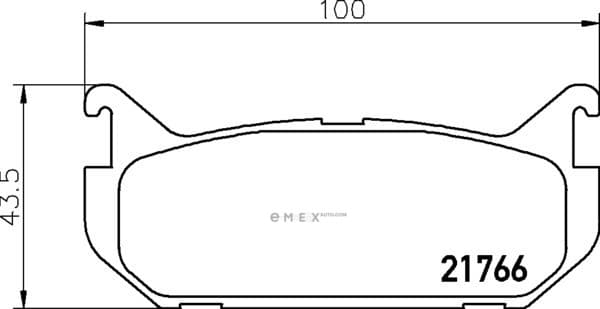 OEM PAD KIT, DISC BRAKE NP5019