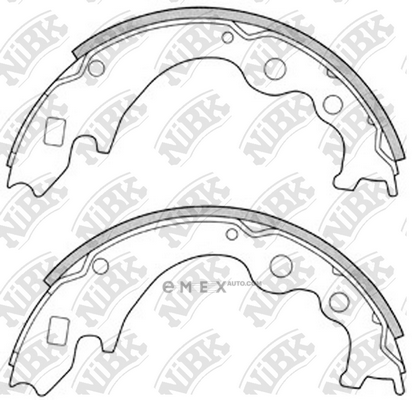 OEM SHOE KIT, DRUM BRAKE FN3348