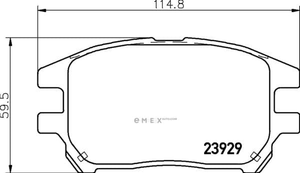 OEM BRAKE-PADS MDB2325