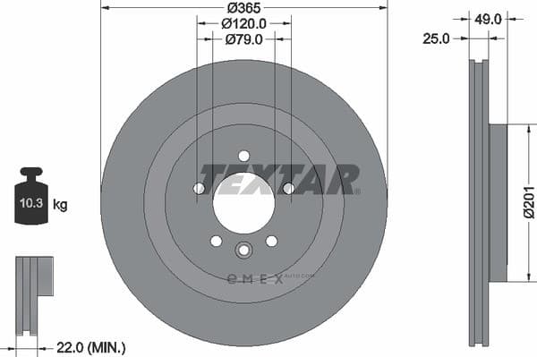 OEM BRAKE ROTOR 92293003