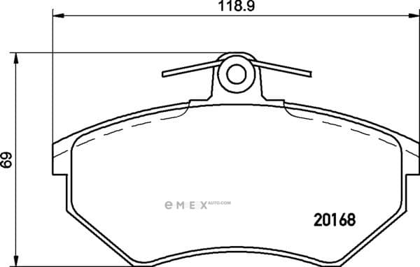 OEM BRAKE-PADS MDB1570