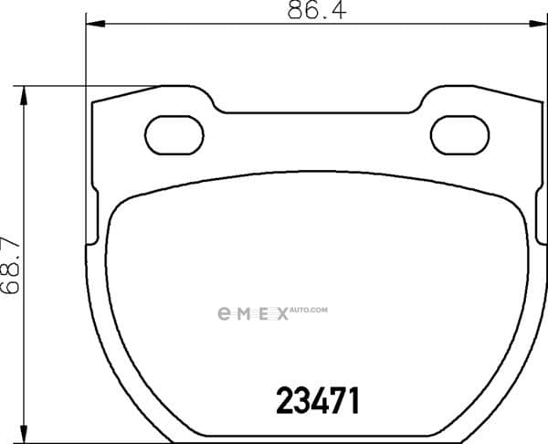 OEM REAR BRAKE PAD MDB2579