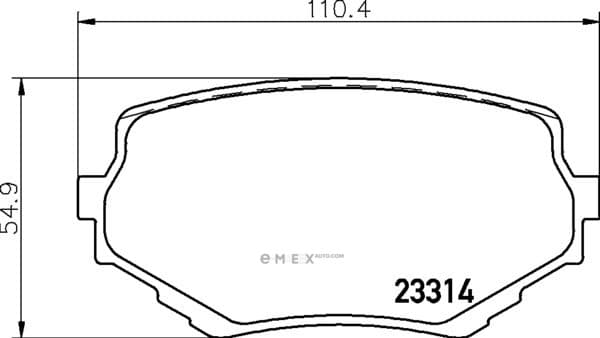 OEM BRAKE-PADS MDB1750