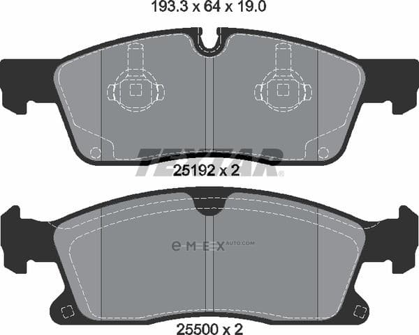 OEM PAD KIT, DISC BRAKE 2519201