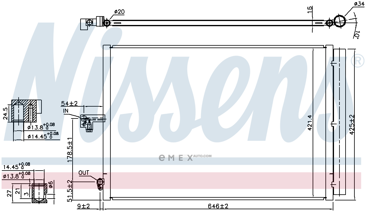 OEM RADIATOR ASSY, A/C 940412