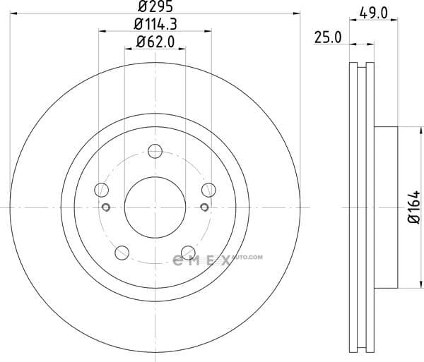 OEM BRAKE ROTOR ND9016K