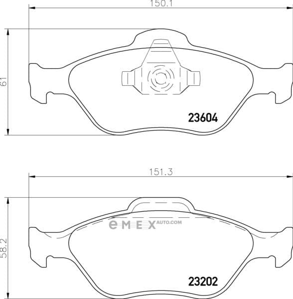 OEM PAD KIT, DISC BRAKE NP5008