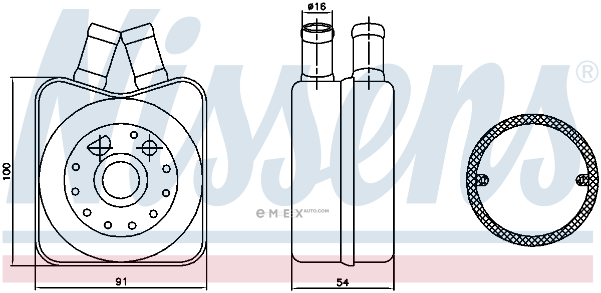 OEM OIL COOLER ASSY 90606