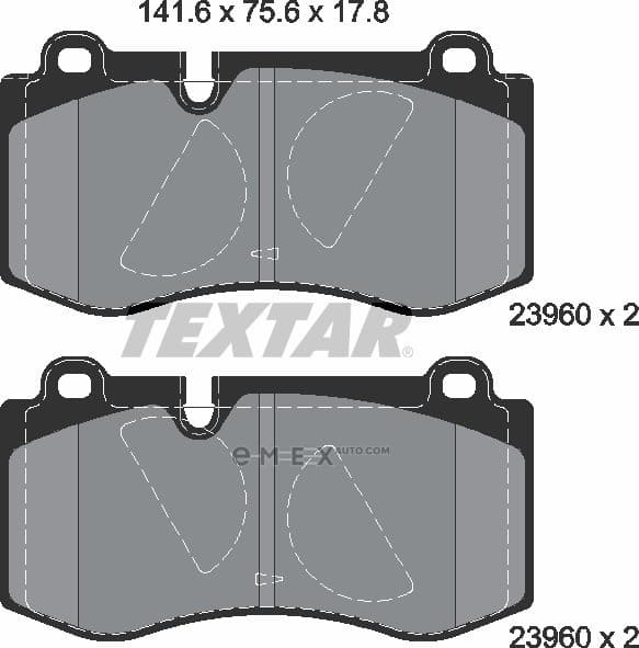 OEM PAD KIT, DISC BRAKE 2396001