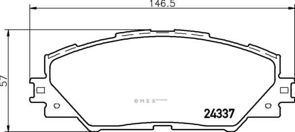 OEM BRAKE PAD MDB2786