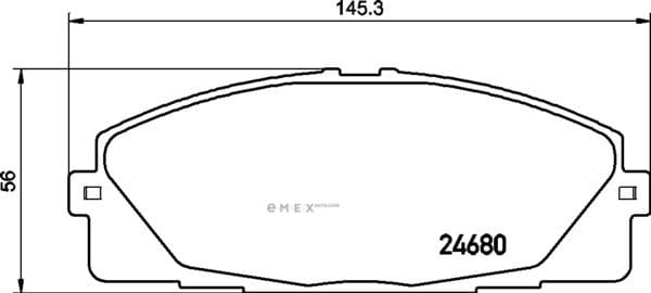 OEM PAD KIT, DISC BRAKE NP1059