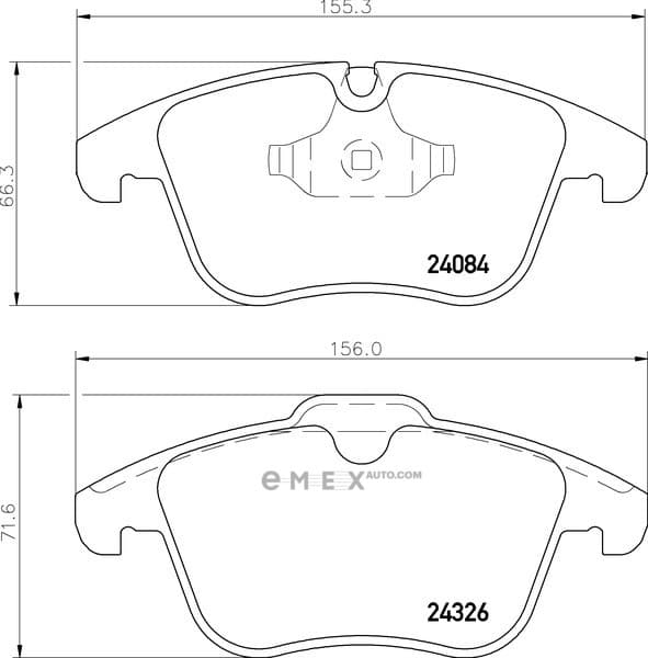 OEM FRONT BRAKE PAD MDB2944