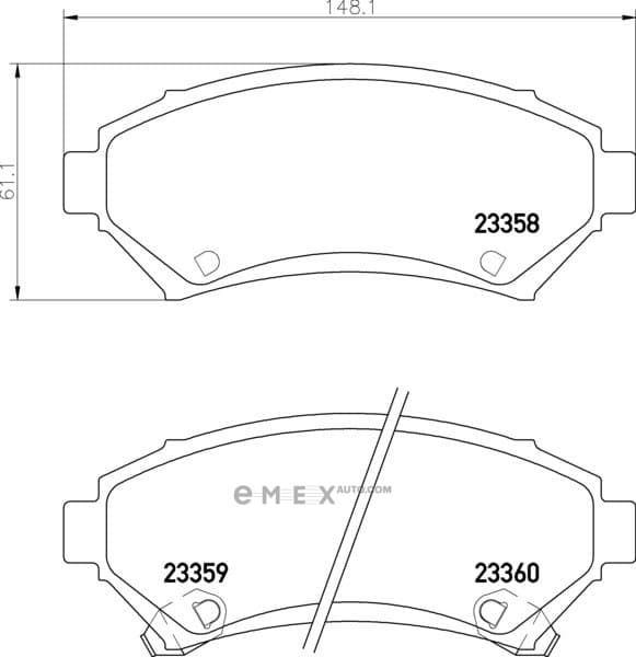 OEM BRAKE-PADS MDB1824