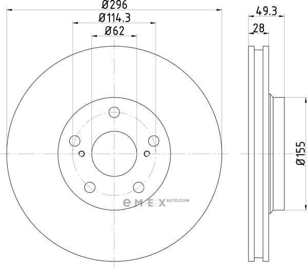 OEM BRAKE ROTOR ND1032