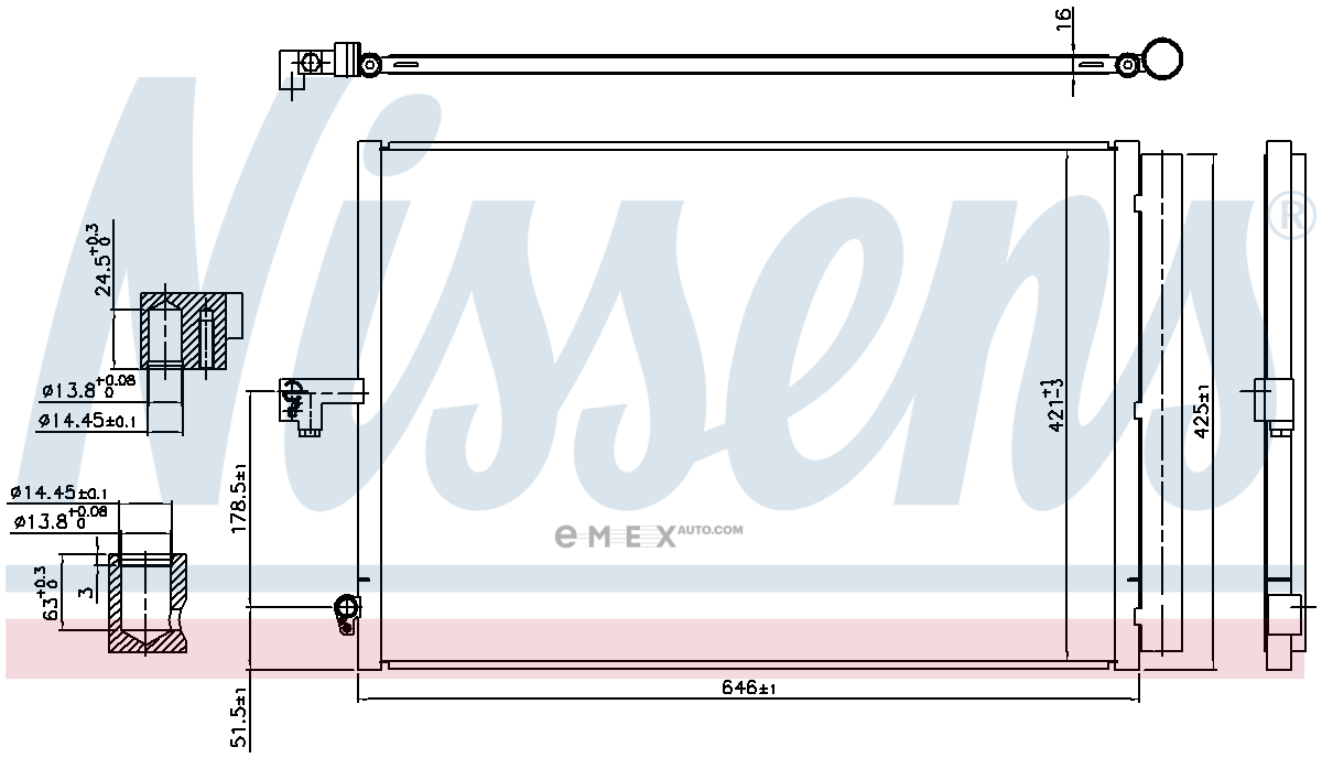 OEM RADIATOR ASSY, A/C 940780