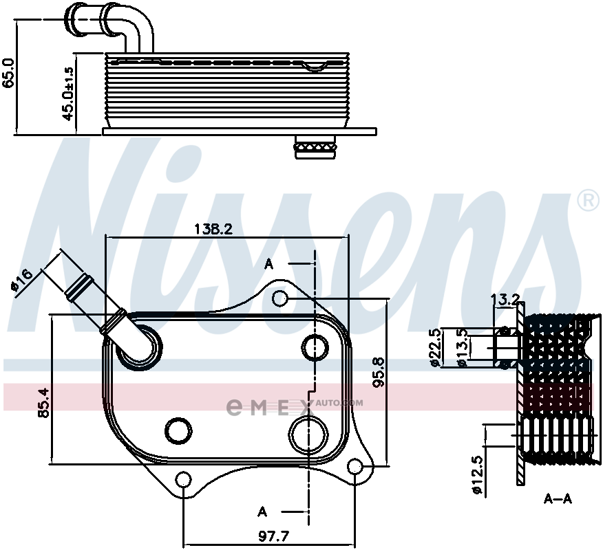 OEM OIL COOLER ASSY 90711