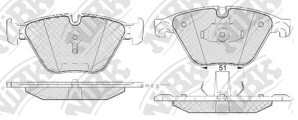 OEM PAD KIT, DISC BRAKE PN0512