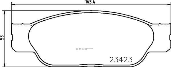 OEM BRAKE-PADS MDB1982